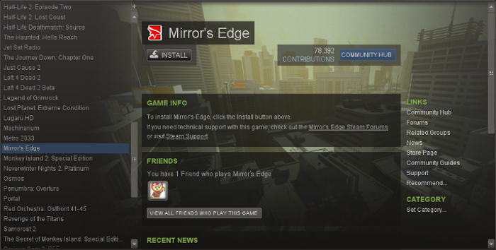 Mirror's Edge™ no Steam